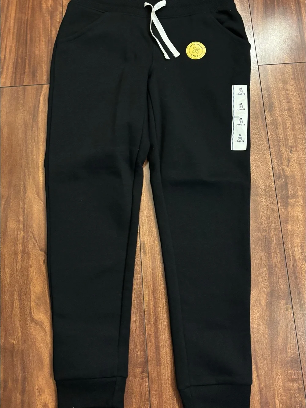 New Black Kids Jogger Sweatpants Size Medium (8)